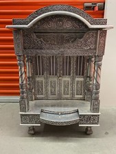 Vintage Wood Altar Display Shrine Buddhism cabinet HandMade Very Nice 33x22x19in picture