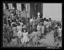 Photo:Aibonito Puerto Rico 1942 Children Outside School Group Photo picture