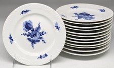 Royal Copenhagen Braided Blue Flowers Bread Plate 8092 **13 total** picture