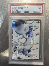 Pokemon Reshiram Full Art 113/114 PSA 5 EX POP 1 Black and White 2011 Italian picture