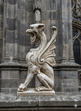 GRIFFIN GARGOYLE GRYPHON MYTHICAL LION EAGLE 15012 picture