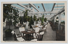 The Langren Roof Garden Asheville NC 1914 Posted Vintage Postcard Hotel Patio picture