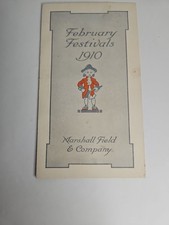 1910 Marshall Field & Co February Festivals Advertising Brochure Catalog Chicago picture