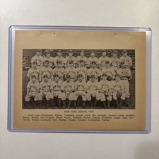 1945 New York Giants Team Picture Vintage Baseball Antique Mel Ott & Lombardi picture