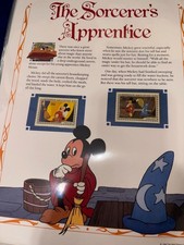 STAMPS Disney The Sorcerers Apprentice 1990 Collectors Panels 6 Pages New picture