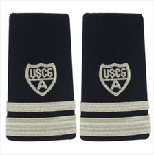 GENUINE U.S. COAST GUARD AUXILIARY SHOULDER BOARD: ENHANCED VICE FLOTILLA COMMAN picture