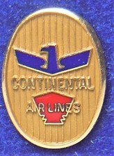 ✈️ Vtg. Continental Airlines 10K employee service award Tie/Lapel screw back pin picture
