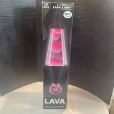 Rare Spencer’s Schilling Exclusive Playboy Lava Lamp Pink Clear Black Base New picture