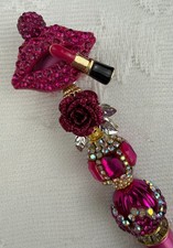 Custom beaded pen Luxury Inspired Pink Gift.Basket filler. Journal. picture