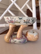vintage chinoiserie monkey trinket dish picture