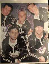 NSYNC Signed Autograph, All 5 Members With COA, JC Justin Lance Chris Joey, Band picture