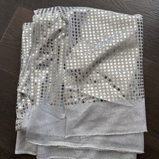5 YARDS OF Silver FABRIC - New - picture