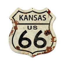 KANSAS ROUTE 66 SHIELD SHAPED 15