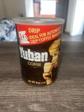 Vintage Yuban Coffee Can Empty Metal 1lb Can With Lid picture