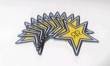 10 Rockstar Energy Star Decals Stickers LOT Official 2.5X2.5 Inches Approx picture