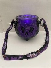Disney Parks Halloween Purple Poison Cauldron Light Up Popcorn Bucket *WORKS* picture