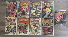 Silver-Age Daredevil & Silver Surfer Comic Lot of 9 1st Fear, 1st Matador, Etc. picture