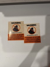 Vintage Neighborhood Watch Warning Decals Stickers Crime Prevention Lot of 2 picture