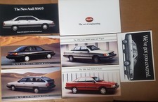 7 Audi 5000 Mailer Folder Brochures 1984 1985 1986 5000s Turbo, Wagon Post Card picture
