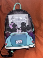 Loungefly Disney Mickey & Minnie Date Night Drive-In Backpack NWT picture