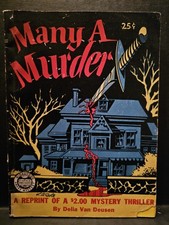 Vtg 1945 L. B. Cole Cover Art Pulp Many A Murder Croydon Award Mystery pb Book picture