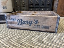 Vintage Wooden Soda Crate Barq’s Root Beer Wood Box Cincinnati Ohio Barqs picture