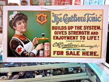 VTG C.L. Centlivre Tonic Brewing Co. Fort Wayne, Ind. Advertising Cardboard Sign picture