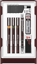 ROtring Isograph Pen Set Technical Pen & Pencil College Set 3 Pens 0.20mm, and + picture