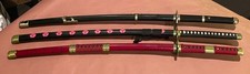 Replica Katana One Piece Roronoa Zoro - 1045 Carbon steel - Red - Black - Black picture