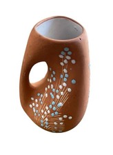 Argentina Terra Cotta Handmade Vase Signed Pirca Exclusive Andes Art Pottery picture