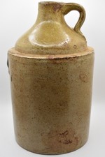 Antique Alkaline Glaze Stoneware Jug 9-1/4