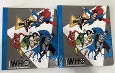 DC Who's Who in the DC Universe Lot of 2 3-Ring Binder with 118 pages 1991 picture