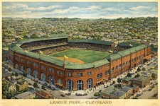 MODERN Postcard - League Park – Cleveland, Ohio Baseball Stadium D45 picture