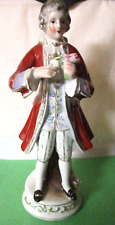 Figurine COLONIAL MAN Flowers Red Coat 10