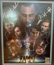 The Avengers 11 X 14. RARE PHOTO,  Matted & Framed. Autographed with COA. Mint picture