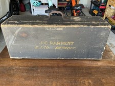 Antique 1890s Factory Tool Box Edison Illuminating Co Detroit Edison Henry Ford picture