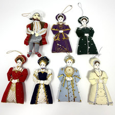 TUDORS St. Nicolas King Henry VII His 6 Queen Wives Complete Set LOT 7 Ornaments picture