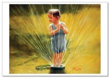 Lovely children-flowers of life Pretty boy Funny fun KIDS NEW modern Postcard picture