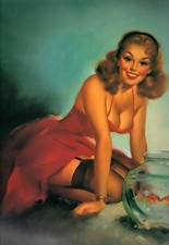 THE GREAT AMERICAN PIN-UP Meisel Gallery Portfolio-8 Folio Prints/Case-Elvgren + picture