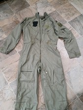 VTG 80s US Military Flight Suit Flyers Coveralls Mens Large Air Force picture