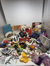 Huge Vtg Junk Drawer Flea Market Unique Treasure Trinket Lot Coins Cards Record picture