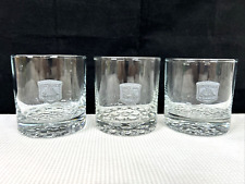 3 Cutty Sark Rocks Glass With Shield The Real McCoy Scots Whisky EUC HTF Barware picture