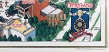 1993 Opryland USA Vintage Theme Park Souvenir Map Nashville, TN picture
