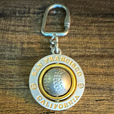 Vintage San Francisco California Baseball Spinner Keychain Detachable Keyring  picture