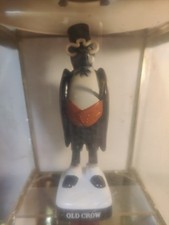 Vintage Old Crow Whiskey Advertising Display Crow Figure Bar Decor.h picture