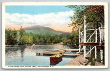 Vintage Deep Haven Cove Squam Lake Holderness NH Postcard 1917 AA189 picture