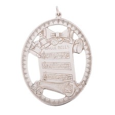 Lunt 1976 Sterling Silver Christmas Ornament Music Jingle Bell 925 Holiday Vtg picture