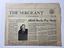 Sergeant Newspaper Vol 2 #1 Quarter 1 1962 ARAS Backpay Julius Holmes Iran picture