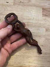 Frog Bottle Opener Road Collector Cast Iron Metal Patina Beer Soda Paperweight picture