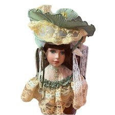 Seymour Mann Musical Spinning Porcelain Bust Figurine Connoisseur Collection picture